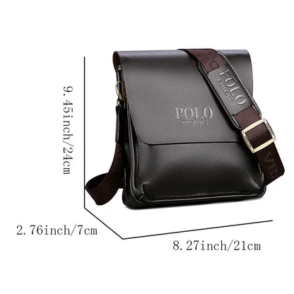 The leisure business single shoulder bag Polo vertical bag man trend inclined shoulder bag