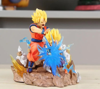 Dragon Ball Z Anime Figure Son Goku Kamehameha Figurine Cell Kakarotto Super Saiyan Ornament Collectible Decor Model Toy Gift