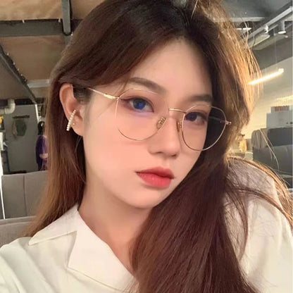 Luxury Myopia Glasses Classic Vintage Anti-blue Light Eyeglasses Women Men Minus Diopter Eyewear Prescription with 0 -0.5To -6.0