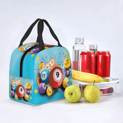 Hot Game Bingo Lunch Bag Leakproof Cooler Thermal Insulated Lunch Box For Women Kids School Beach Camping Travel Food Tote Bags