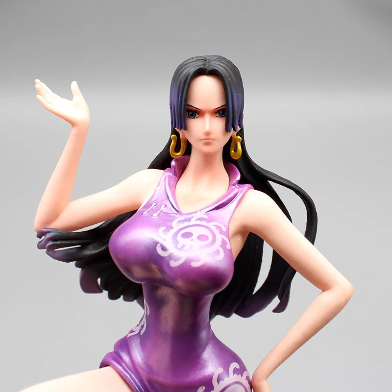 Boa Hancock 25cm One Piece GK PVC double-end Double arms Anime Figure Model Room Decora Collection Doll Gift Birthday Toys Gifts