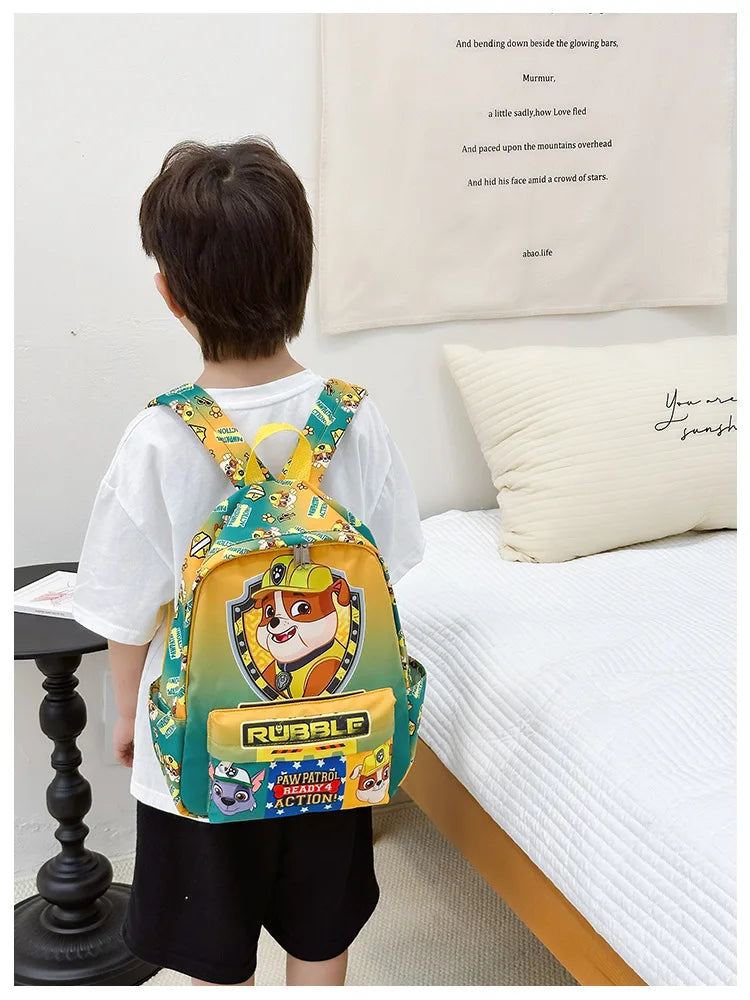 Original PAW Patrol Children School Bag Cute Dogs Fashion Boy Girl Backpack Kids Kindergarten Backpacks Chase Skye Baby Gift