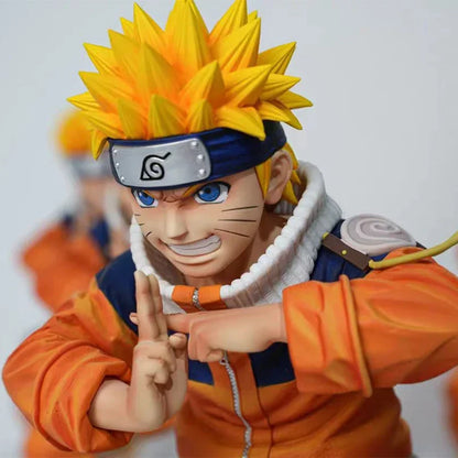 Naruto Anime Figures Uzumaki Naruto Shadow Split Technique 20cm Figurine PVC Model Doll Collection Perimeter Toys Kids Gifts