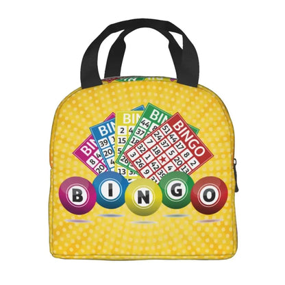 Hot Game Bingo Lunch Bag Leakproof Cooler Thermal Insulated Lunch Box For Women Kids School Beach Camping Travel Food Tote Bags