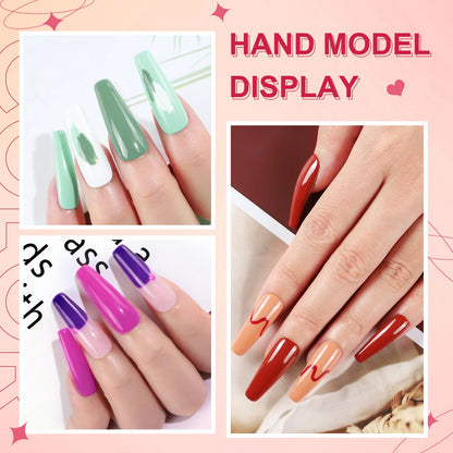 COSCELIA Nail Starter Kit 36W Nail Lamp Nail Drill Machine with 10PCS Nail Gel Polish 3PCS Poly Extension Gel Manicure Kits