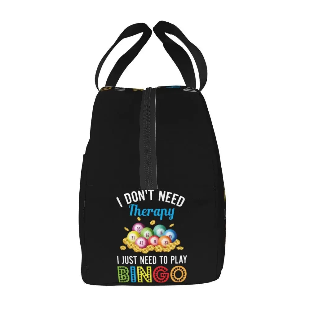 Hot Game Bingo Lunch Bag Leakproof Cooler Thermal Insulated Lunch Box For Women Kids School Beach Camping Travel Food Tote Bags