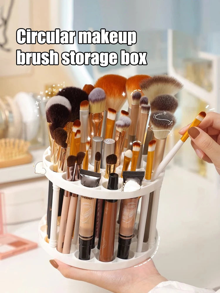 Makeup Brush Storage Rack Desktop Cosmetics Storage Rack Lipstick Makeup Brush Storage Dressing Table Sorting Storage Box