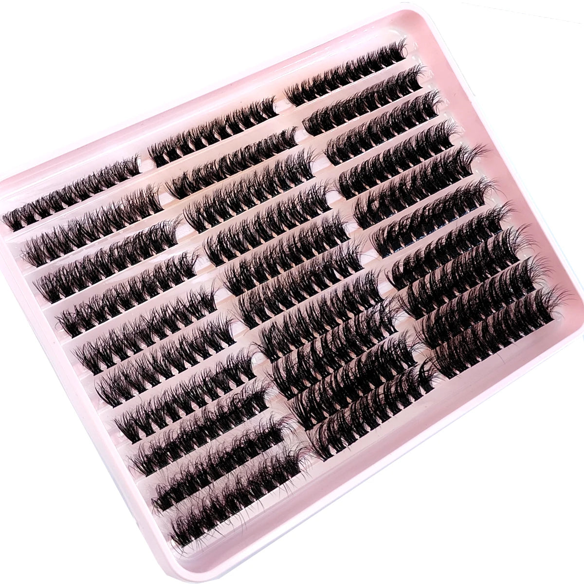 290/300Pcs 5D Fluffy Thick Eyelash Clusters D/DD Curl Wispy Individual Lashes 60+80+100 Mix Eyelash Extensions False Eyelashes