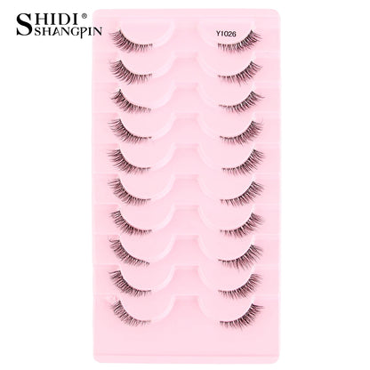 Half Lashes Mink Eyelashes Natural Soft Cat Eye False Eyelashes Long Wispy 3D Mink Lashes Makeup Eyelash Extension Fake Lashes