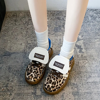 Brand Hot Fashion Leopard Shoes Women's Sneakers 2024 Trend Platform Skateboard Sneakers Woman Luxury Shoes zapatillas de mujer