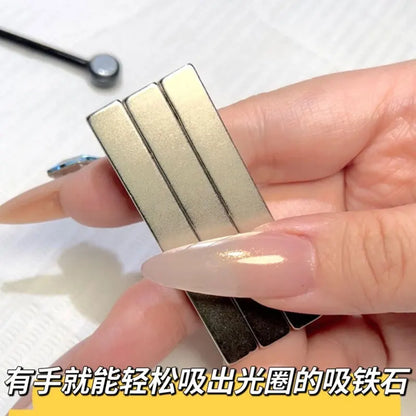 Super Strong Thick Strip Magnet Cat Eyes Magnet for Nail Gel Polish 3D  Line Strip Effect French Multi-Function Magnet Pen Tools