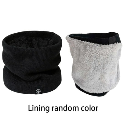 Fashion Women Knitted Scarf Solid Cashmer Like Winter Snood Scarves Lady Warm Wool Fur Thick Unisex Men Neck Scarfs Ring