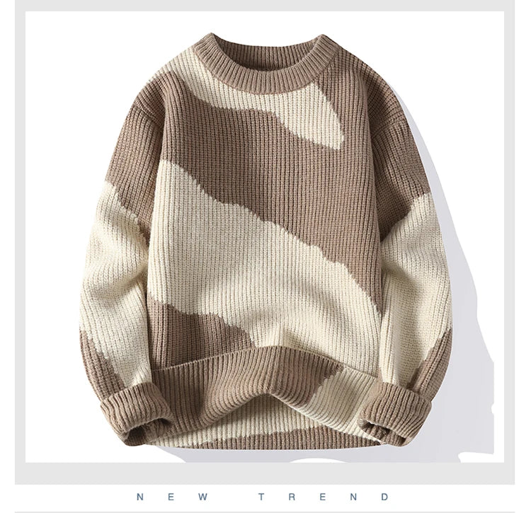 Men's Clothing Pullovers Sweater For Men Autumn Men's Sweat-shirt Fashion Knit Casual Hombre Warm Solid Spring Male Streetwear