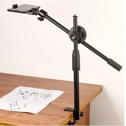 Horizontal Tripod for Phone Smartphone Table Overhead Tripe Stand for Mobile Cellphone Filming Photography Articulated Arm