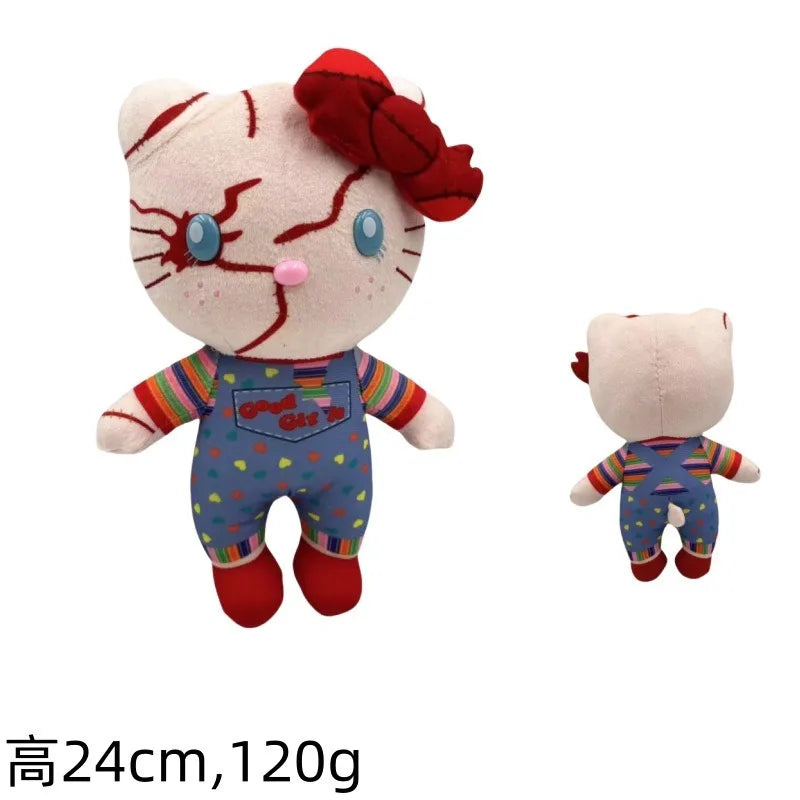 Sanrio Anime Hello Kitty Chucky Kawaii Action Figure Toys Chuacky Doll Cute Pendant Keys Girl Christmas Birthday Gifts