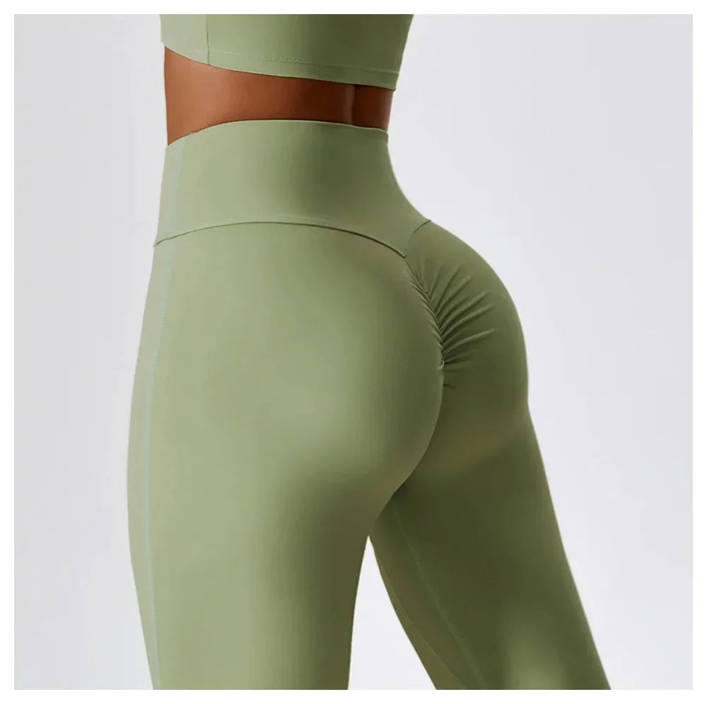 Women's Yoga Flared Pants High -Waist Tight Pants, Sports Pants, Gym Running, Breathable Yoga Pants