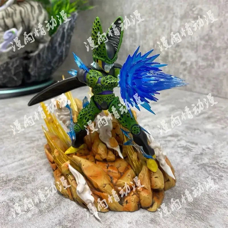 Dragon Ball Z Anime Figure Son Goku Kamehameha Figurine Cell Kakarotto Super Saiyan Ornament Collectible Decor Model Toy Gift