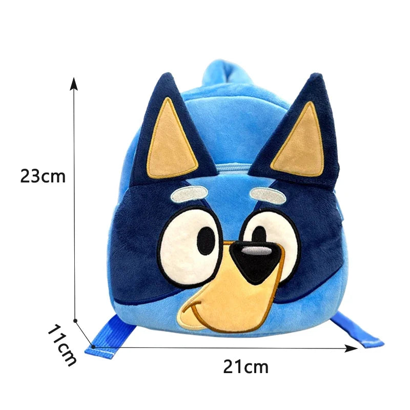 Bluey Anime Figures Kindergarten Kids Schoolbag Cartoon Bingo Plush Family Backpack Picnic Travel Photo Snack Bag Children Gifts