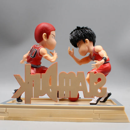 Slam Dunk Figures Rukawa Kaede Vs Sakuragi Hanamichi 15cm Figures Pvc Q Edition Statue Ornament Model Anime Dolls Kids Toys Gift