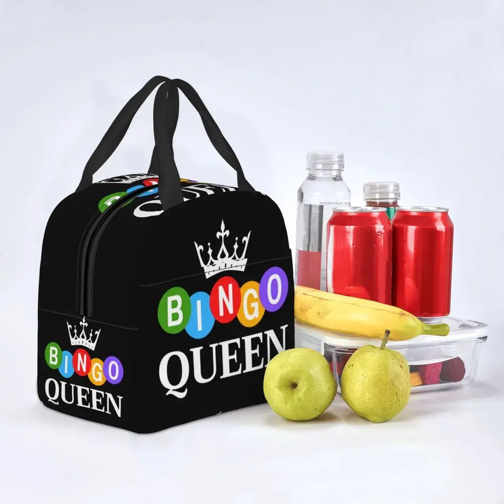 Hot Game Bingo Lunch Bag Leakproof Cooler Thermal Insulated Lunch Box For Women Kids School Beach Camping Travel Food Tote Bags