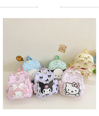 Sanrio Hello Kitty Cinnamoroll Saco De Livro Dos Desenhos Animados, Mochila Estudante Kawaii, Bolsa De Ombro De Alta Capacidade,