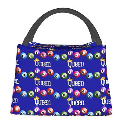 I Love Bingo Game Insulated Lunch Bags for School Office Waterproof Cooler Thermal Lunch Box Women lunchbag