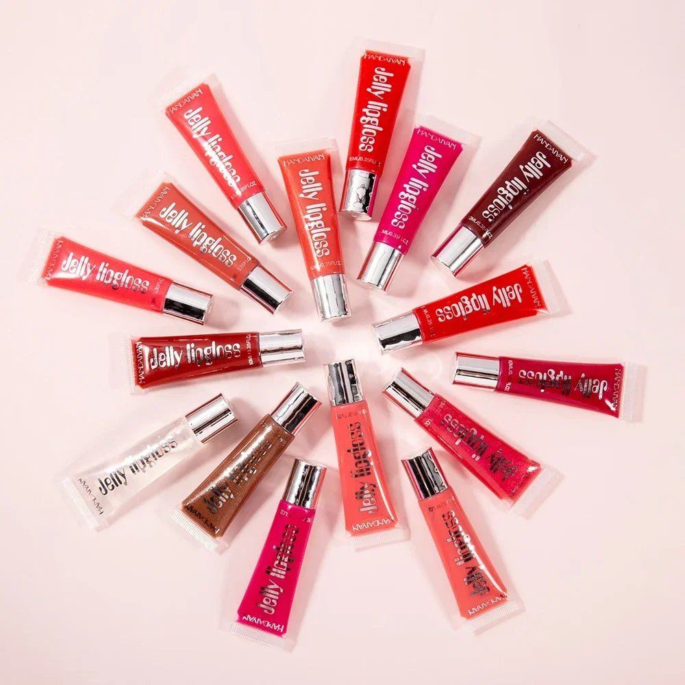 Moisturizing Gloss Plumping Lip Gloss Lip Plumper Makeup Glitter Nutritious Liquid Lipstick Cherry Jelly Oil Clear Lip Gloss