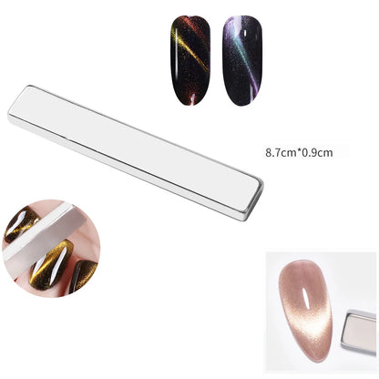 Super Strong Thick Strip Magnet Cat Eyes Magnet for Nail Gel Polish 3D  Line Strip Effect French Multi-Function Magnet Pen Tools