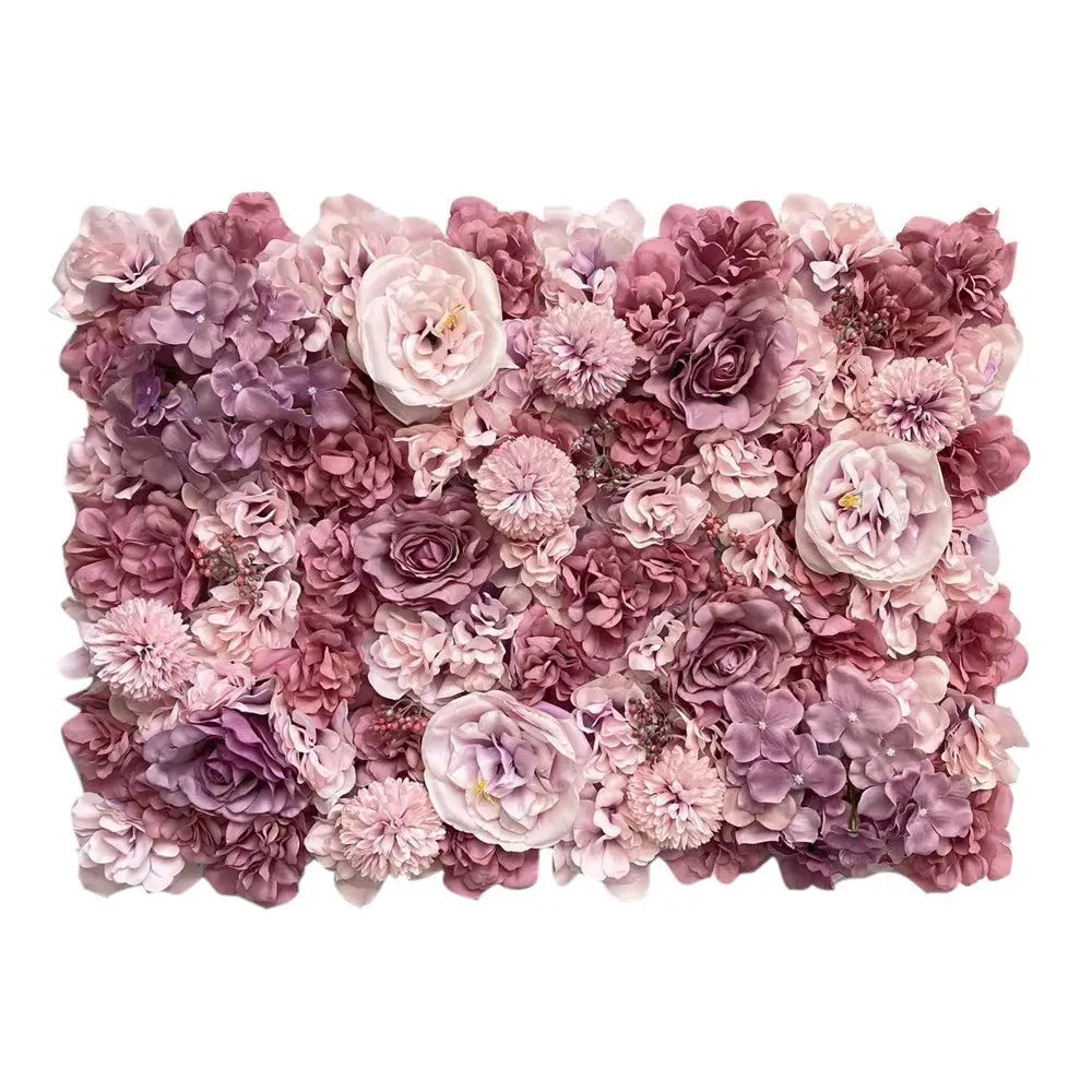 Pink Silk Rose Flower Wall Artificial Flower For Wedding Decoration BabyShow Party Christmas Home Backdrop Decor