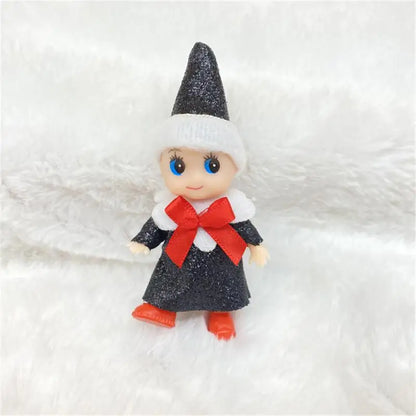 Christmas Baby Elf Dolls Kawaii Mini Babies Elf Dolls Set Plush Toys Accessories Festive Party Christmas Toys Gift for Kid Child