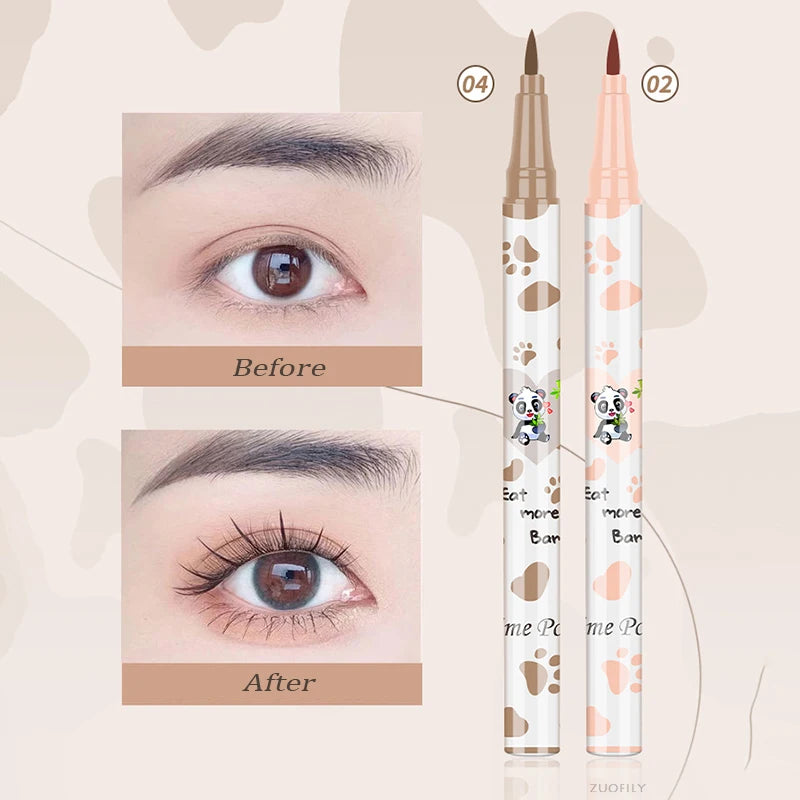 1pcs Lying Silkworm Eyeliner Pen Tea Brown Liquid Eye Shadow Pencil Smooth Quick-drying Cosmetics Cows Eye Makeup Beauty Tools