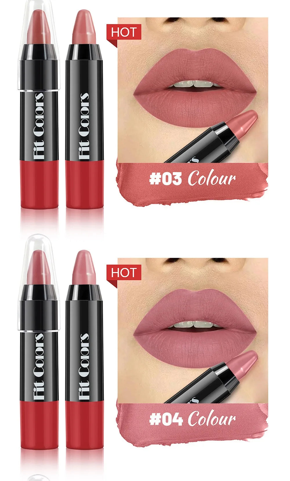 Nude Grey Pink Lip Liner Pen Matte Contour Tint Crayon Lipstick Non-stick Cup Waterproof Sexy Red Lip Shape Makeup Cosmetic