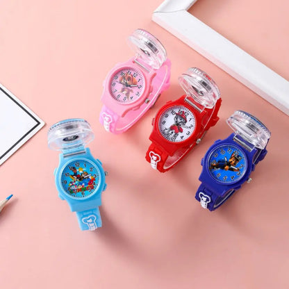 Cute Paw Patrol Watch Cartoon Figure Skye Chase Marshall Everest Children's Electronic Digital Waterproof Watches Kids Toy Gifts