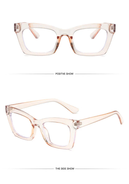 Retro Bag Color Anti-blue Glasses Europe And The United States Ins Wind Flat Mirror Female Color Glasses