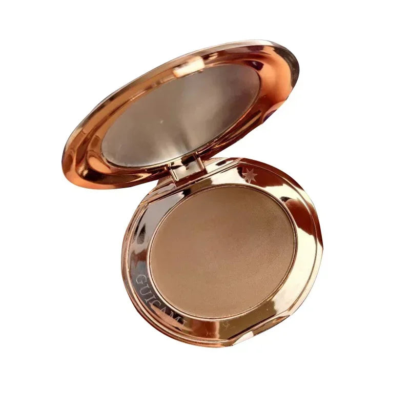 Contour Palette with Mirror Shadow Powder Bronzer Three-Dimensional Nose Shadow Repair Powder Facial Concealer Cosmetics Makeup