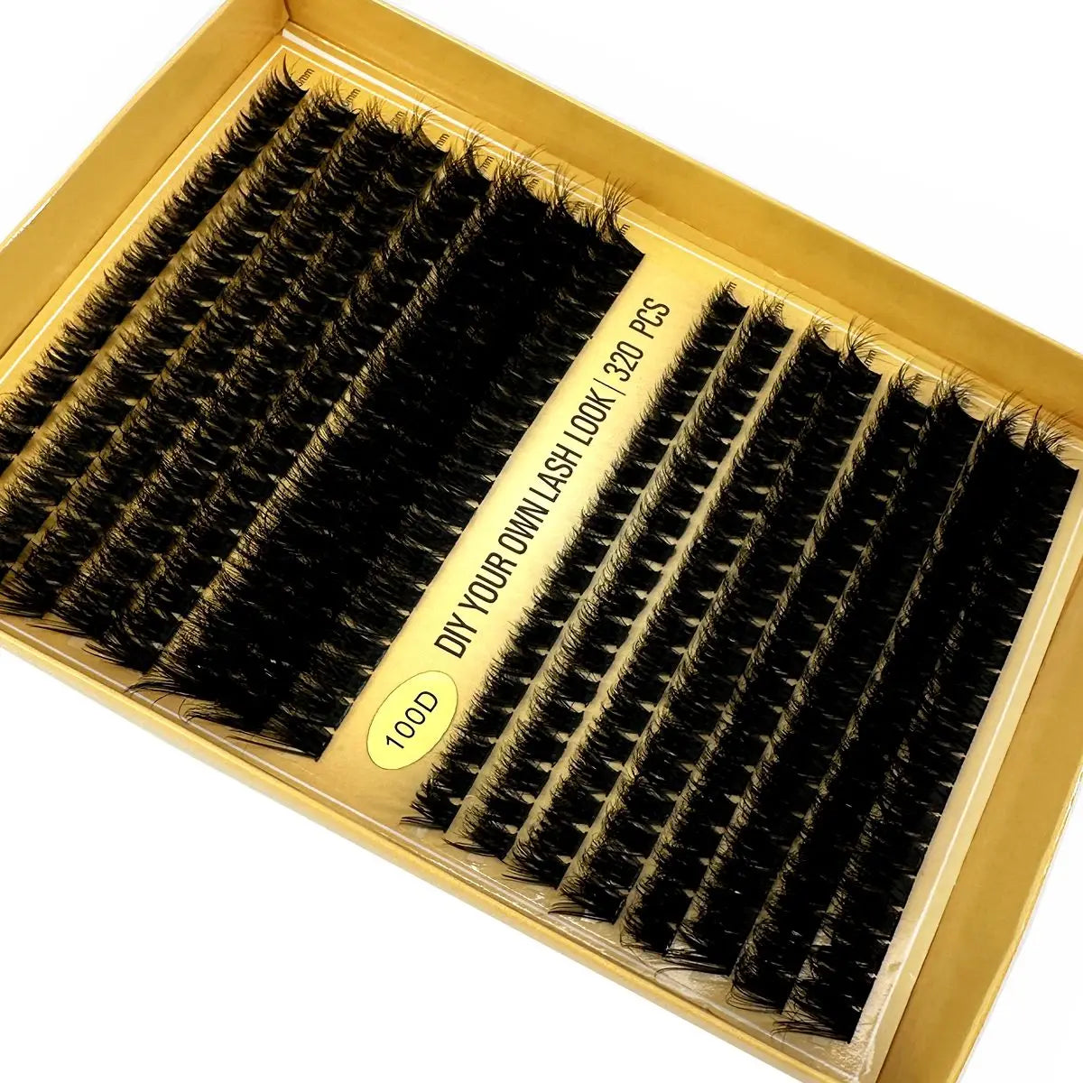 16Rows 320Bundles 5D Fluffy Lashes Cluster 60/80/100D Thick Eyelash Russia Curl Wispy Individual Lashes 8-16mm Eyelash Extension