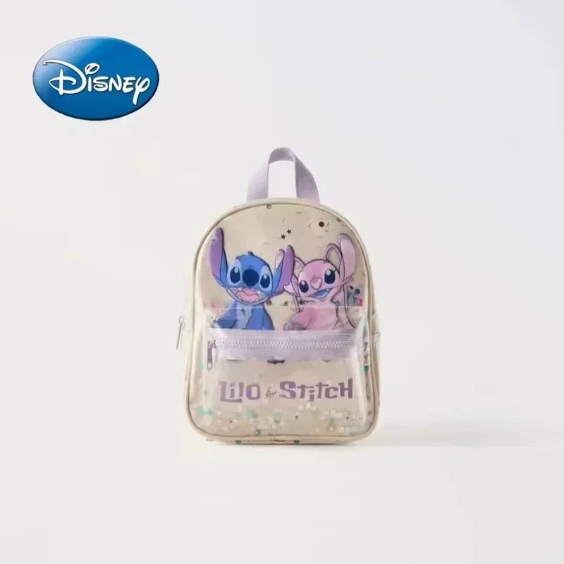 Disney Mickey Mouse Cartoon Fashion Backpack Women's Minnie Canvas School Bag Fashion Large Capacity Backpack Girls Mochila