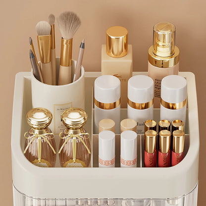 Cosmetic Organizer Makeup Organizer With Drawer Skincare Organizer Eyebrow Pencil Holder Cosmetic Storage Box For Dressing Table