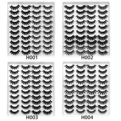 GROINNEYA 20 Pairs False Lashes 3D Mink Lashes Fluffy Dramatic Thick Volume Eyelashes Natural Lashes Fake Lashes Makeup