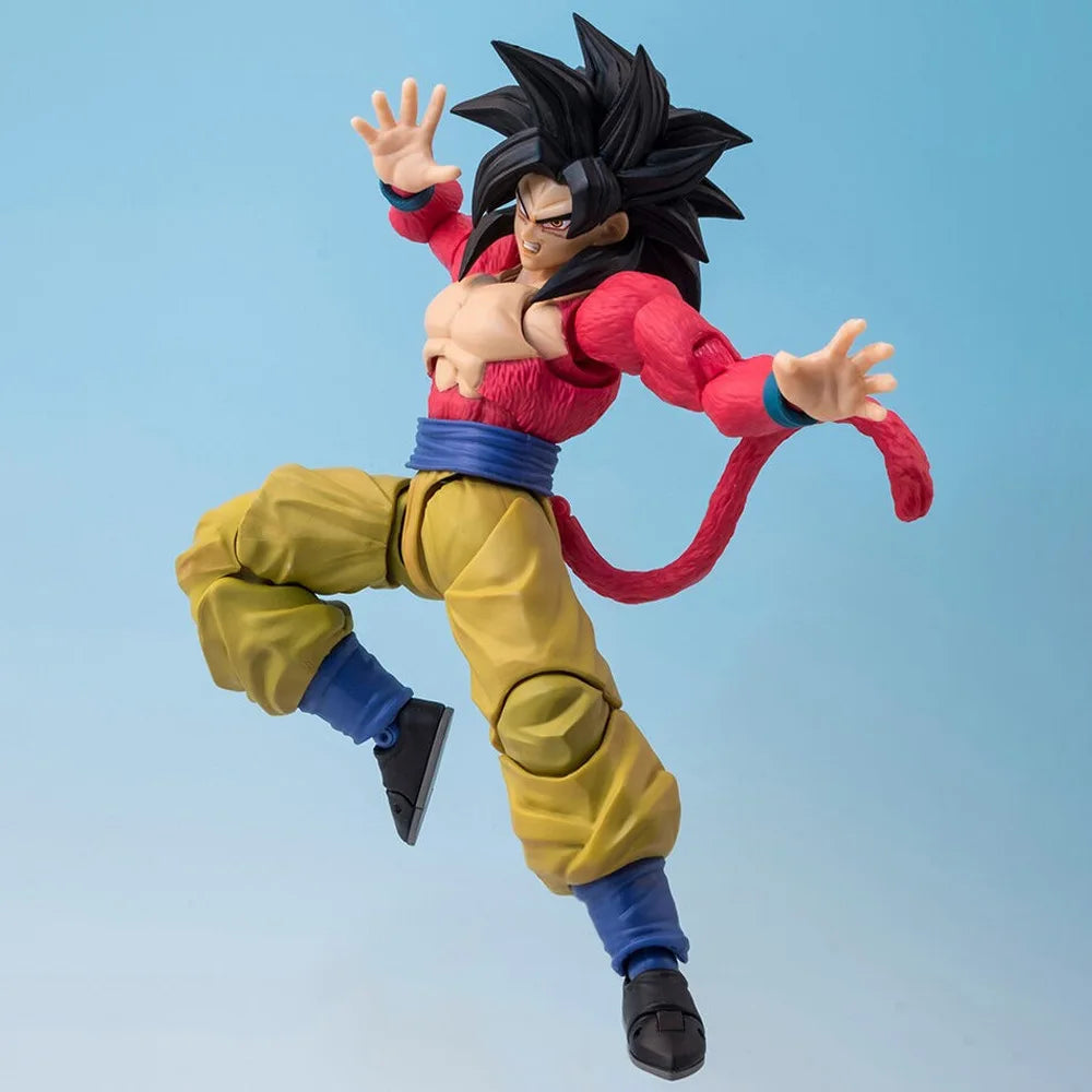 Dragon Ball Z Son Goku Action Figure Toys Super Ssj4 Figuras Anime Saiyan 4 Figurine 16cm Collection Movable Model Doll Gifts