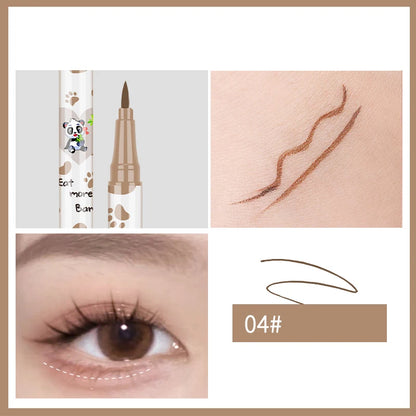 1pcs Lying Silkworm Eyeliner Pen Tea Brown Liquid Eye Shadow Pencil Smooth Quick-drying Cosmetics Cows Eye Makeup Beauty Tools