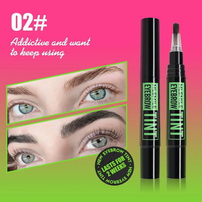 Brush Head Eyebrow Enhancers Tint Kit Makeup Semi-Permanent Waterproof Lasting Tattoo Tint Sweatproof Dye Eyebrow Cream Cosmetic