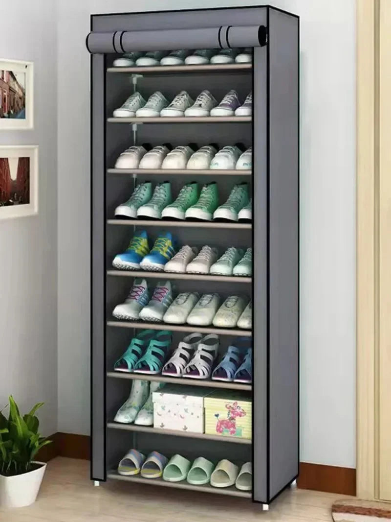 Dustproof Shoe Storage Rack Organizer Multilayer Nonwoven Shoes Storage Cabinet Home Hallway Space-saving Cabinets Shoe Shelf