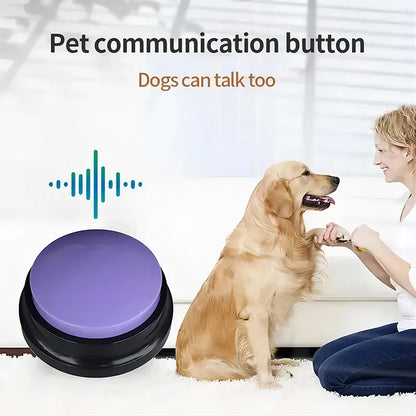 Dog Toys Funny Dog Recordable Pet Toys Pet Speaking Buttons Portable Travel Talking Pet Starters  Cute Pet Supplies