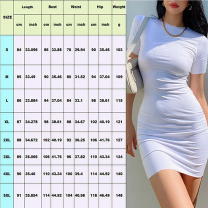 New Hello Kitty Women's Summer Mini Party Dress 2023 Slim Hip Sexy Tight Y2K Short Sleeve Round neck Cartoon Dresses Clothes