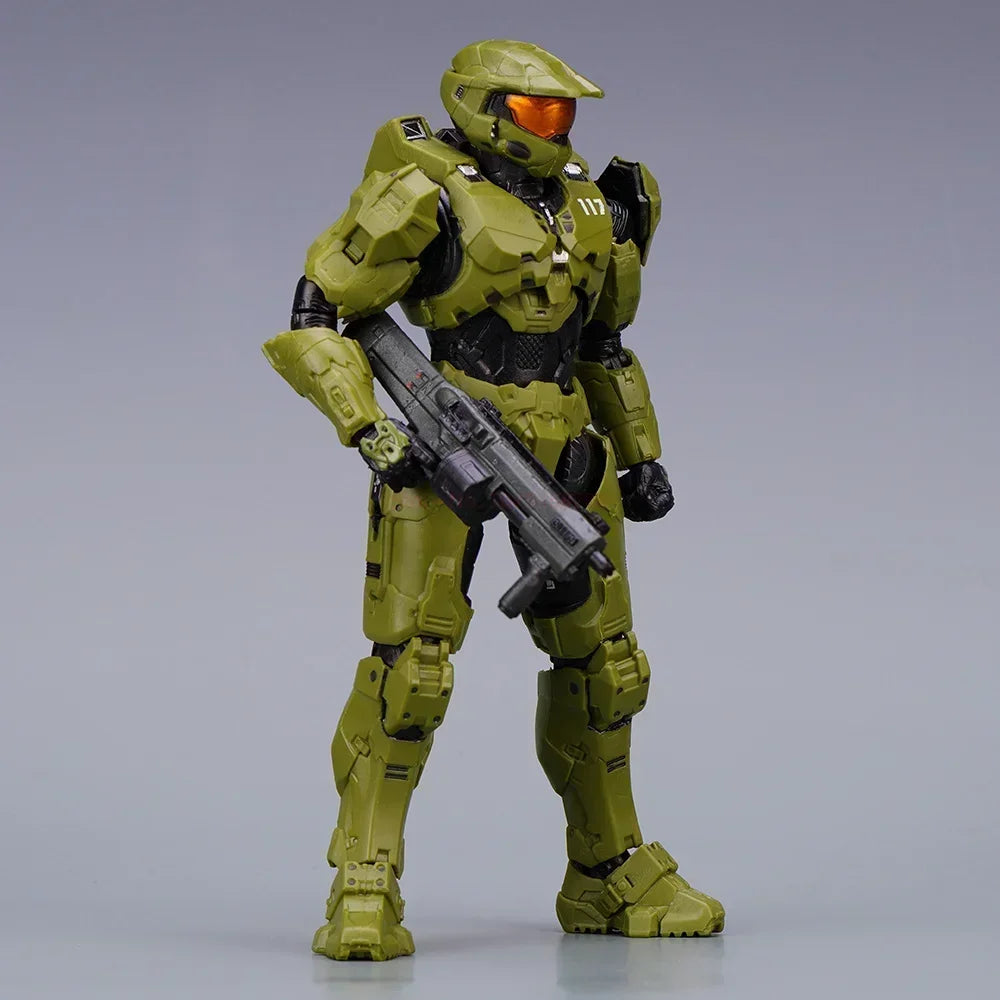 Hot 18cm Halo Infinite Master Chief Mjolnir Mk Vi 1/12 Scale 17.5cm 6" Action Figure Re:Edit Gen.3 117 Ko'S 1000 Model Toy Gift