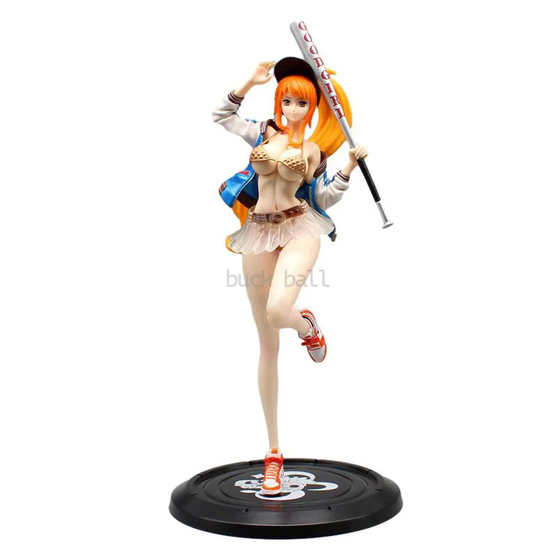 Nami Thief Cat Figurine One Piece Nami Anime Figure 34cm Pvc Statue Model Dolls Collectible Room Ornament Children Toy Kid Gifts