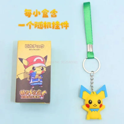 24 Pcs Set Pokemon Random Box Action Figure Cute Different Styles Pikachu Doll Keychain Anime Cartoon Ornaments Model Toys Gift