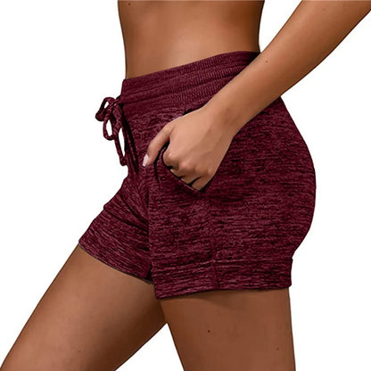 Womens Solid Elasticated Waist Shorts PLUS SIZE OVERSIZED Ladies Summer Yoga Gym Fitness Jogging Hot Pants Sweatpants Clothing