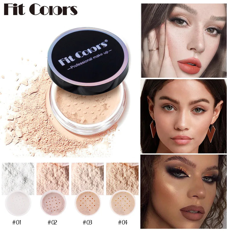 Makeup Sunscreen Loose Powder Oil-control Face Setting Powder Matte Finish Powder Fixed Makeup Brighten Foundation Base Cosmetic